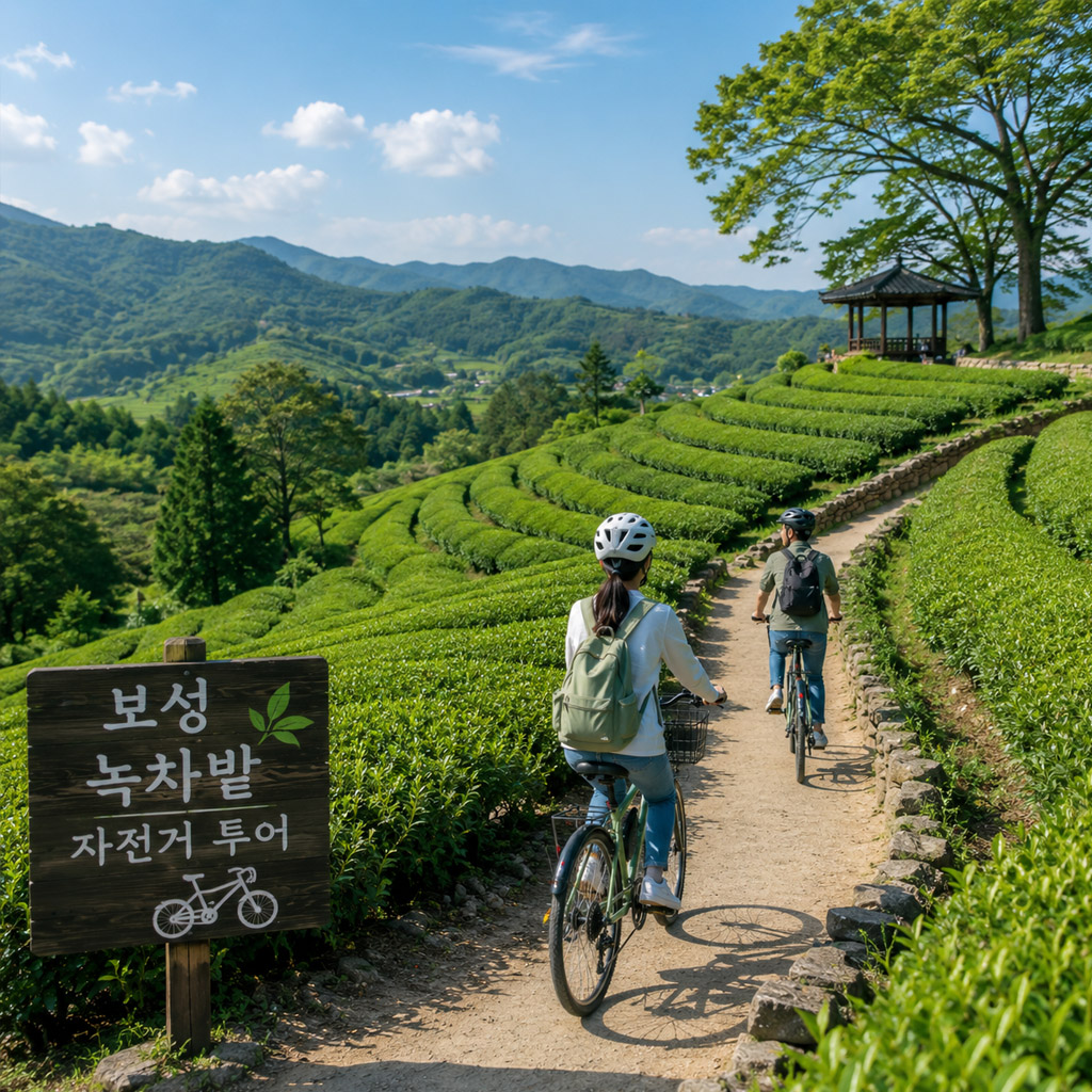 보성 녹차밭 자전거 투어